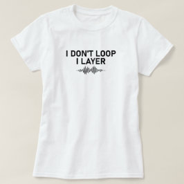 Camiseta Eu não leio música mínima de camada