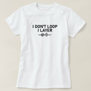 Camiseta Eu não leio música mínima de camada