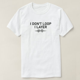 Camiseta Eu não leio música mínima de camada