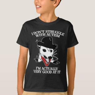 Camiseta Eu não luto com o autismo Eu estou indo muito
