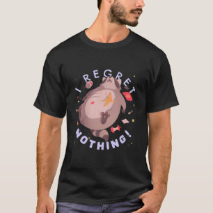 Camiseta Eu Não Me Arrependo De Nada De Fat Racoon Funny Ra