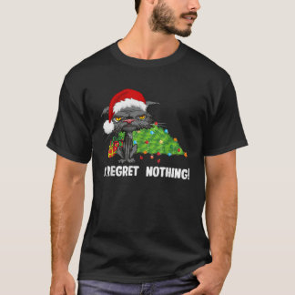 Camiseta Eu Não Me Arrependo De Nada Entediado De Natal