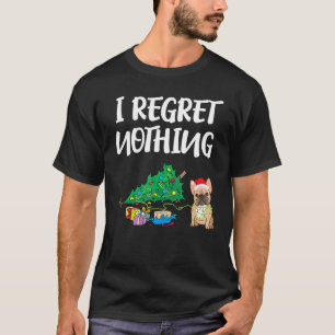 Camiseta Eu não me arrependo de nada francês feliz Natal fr