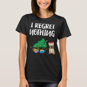 Camiseta Eu não me arrependo de nada francês feliz Natal fr