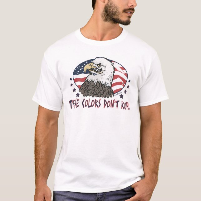 Camiseta Eu não me desculparei sendo americano Eagle (Frente)