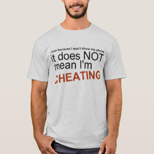 Camiseta . Eu não me estou enganando