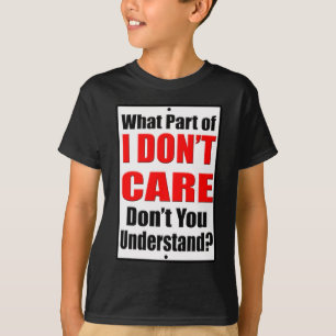 Camiseta Eu não me importo
