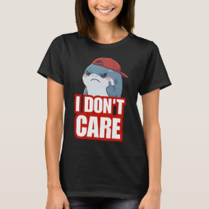 Camiseta Eu Não Me Importo! - Chibi Shark