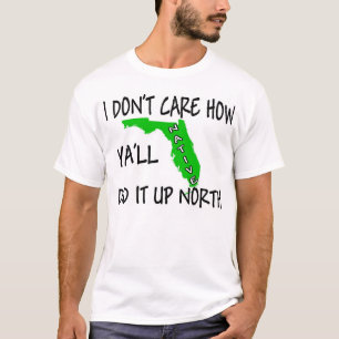 Camiseta Eu não me importo como você fez ele acima do