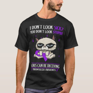 Camiseta Eu não pareço Fibromialgia Doente