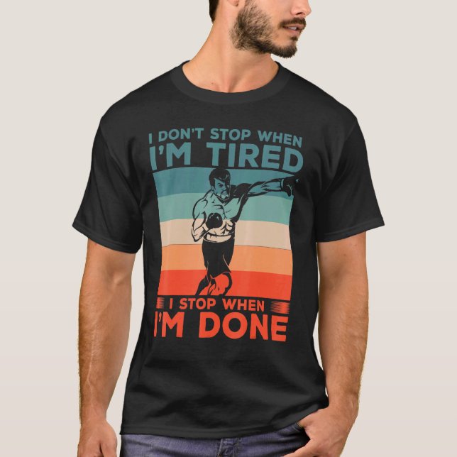 Camiseta Eu Não Paro Quando Estou Cansado Eu Paro Quando Te (Frente)