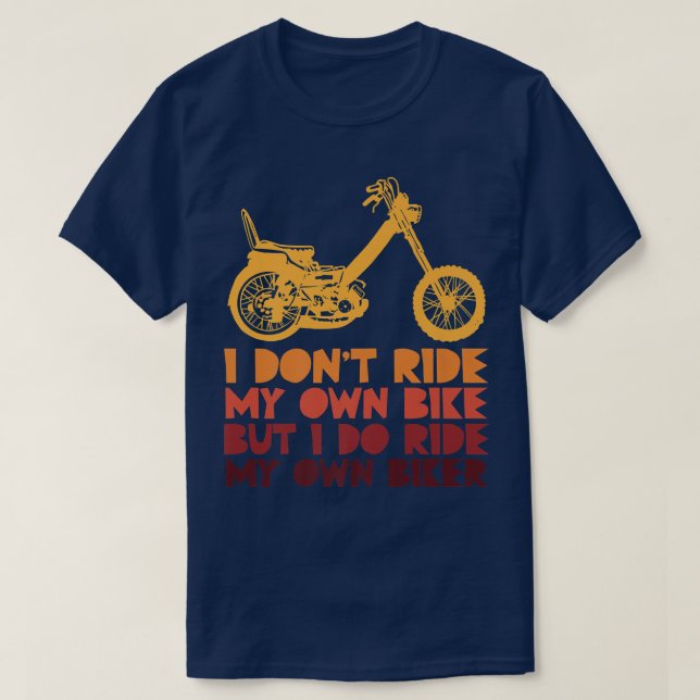 Camiseta Eu não pego a bicicleta, mas pego a bicicleta (Frente do Design)
