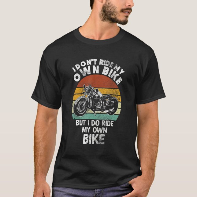 Camiseta Eu não pego a bicicleta, mas pego a bicicleta (Frente)