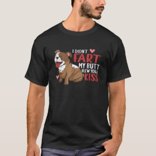 Camiseta Eu Não Peidei Meu Cu Soprou Você Beijo Engraçado I
