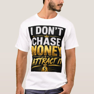 Camiseta Eu Não Persigo Dinheiro Eu Atraio – Sucesso Luxo O