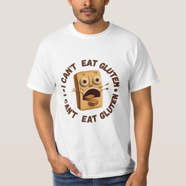 Camiseta Eu não posso comer Gluten (Frente)