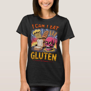Camiseta Eu Não Posso Comer Gluten Isso Faz Meu Tummy Dói E