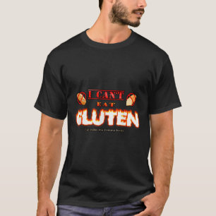 Camiseta Eu não posso comer Gluten Isso faz meu Tummy machu