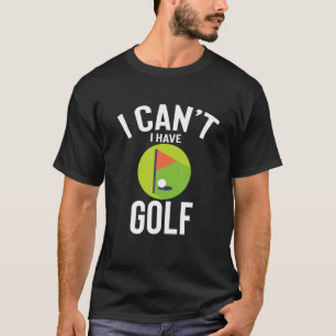 Camiseta Eu não posso comer golfe bonitinho, Piadas de gol