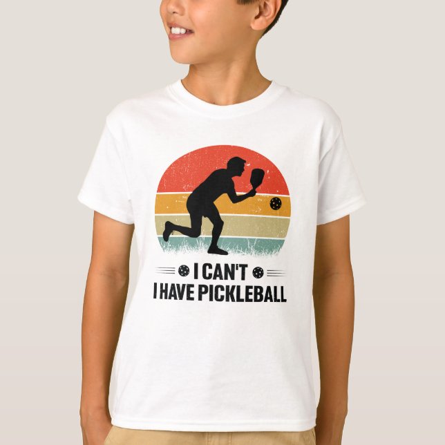 Camiseta Eu não posso comer picleball, Pickleball Lover (Frente)