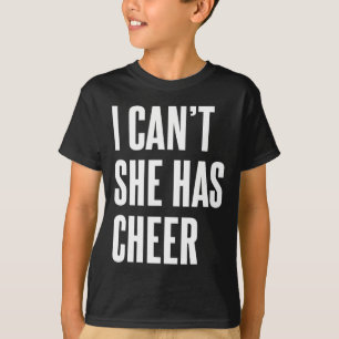 Camiseta Eu não posso Ela tem animação divertida Mãe Pai de