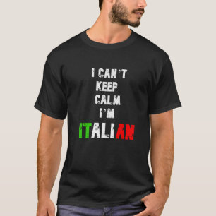 CAMISETA EU NÃO POSSO FICAR CALMO EM ITALIANO