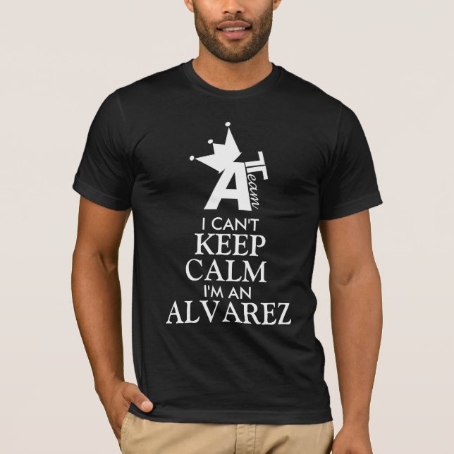 Camiseta Eu não posso MANTER A CALMA, mim sou a (o (Frente)