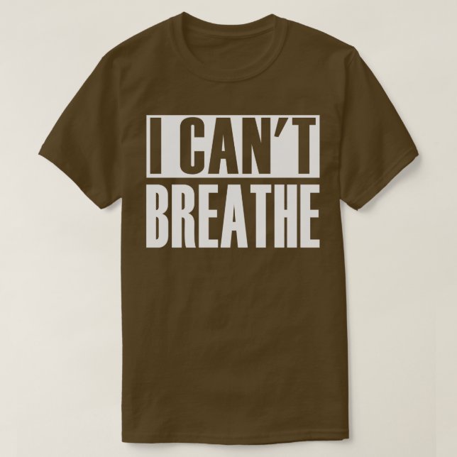 Camiseta Eu Não Posso Respirar (Frente do Design)