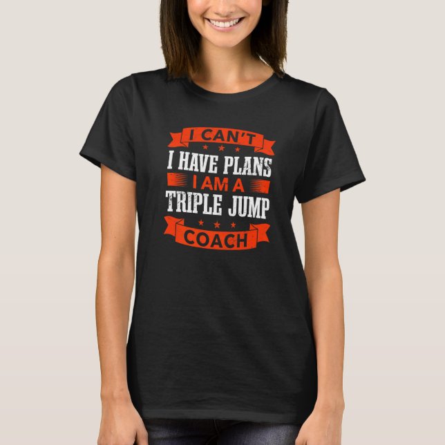 Camiseta Eu não posso ter planos de tripla partida de trein (Frente)