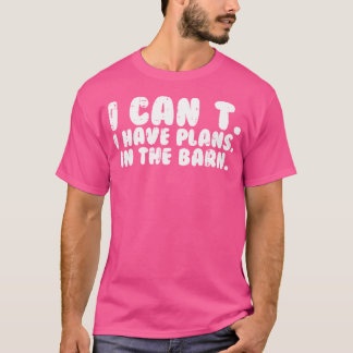 Camiseta Eu Não Posso Ter Planos No Chão Engraçado Cavalo S