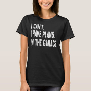 Camiseta Eu Não Posso Ter Planos No Impríme Mecânico Do Car