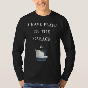 Camiseta Eu Não Posso Ter Planos No Impríme Mecânico Do Car