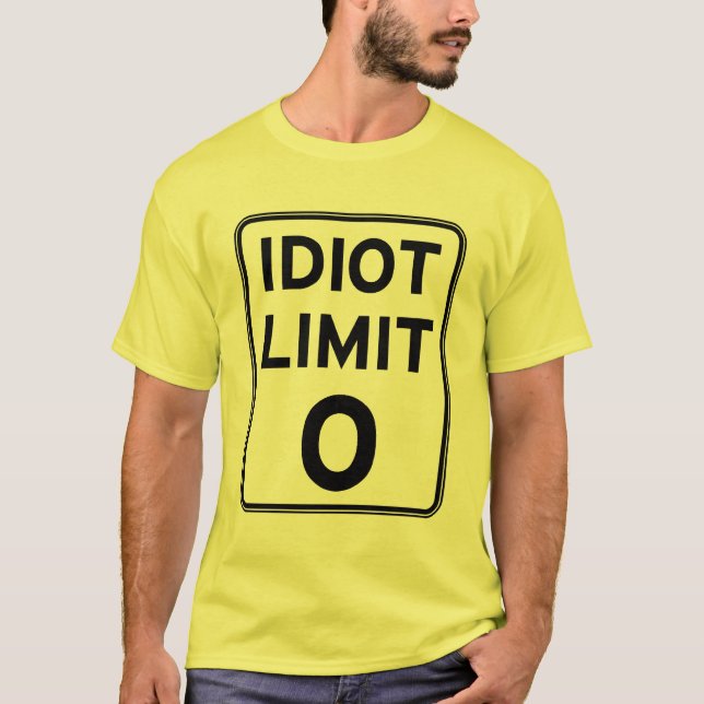 Camiseta Eu não posso tratar any more os idiota (Frente)