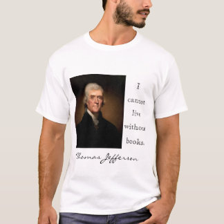 Camiseta Eu não posso viver sem os livros