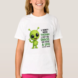Camiseta Eu Não Preciso de Terapia Eu Preciso de Lanches De