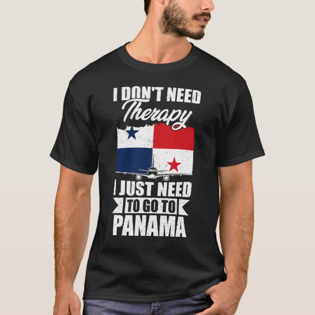 Camiseta Eu não preciso de terapia Eu só preciso ir ao Pana (Frente)