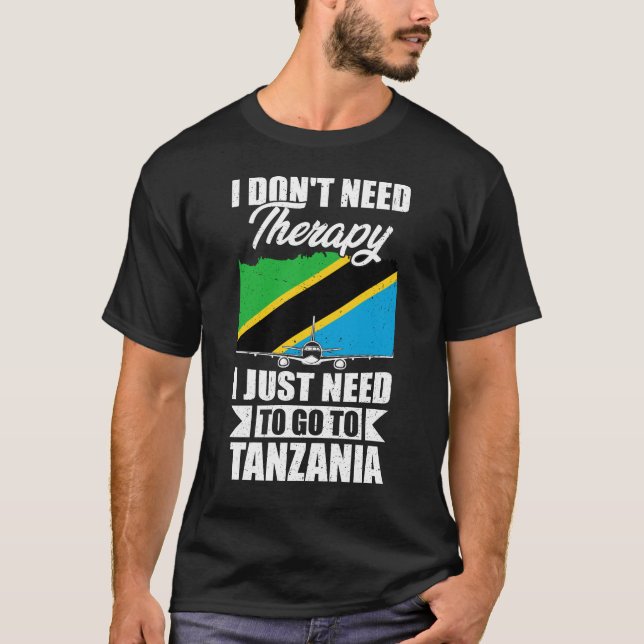 Camiseta Eu não preciso de terapia Eu só preciso ir para a  (Frente)