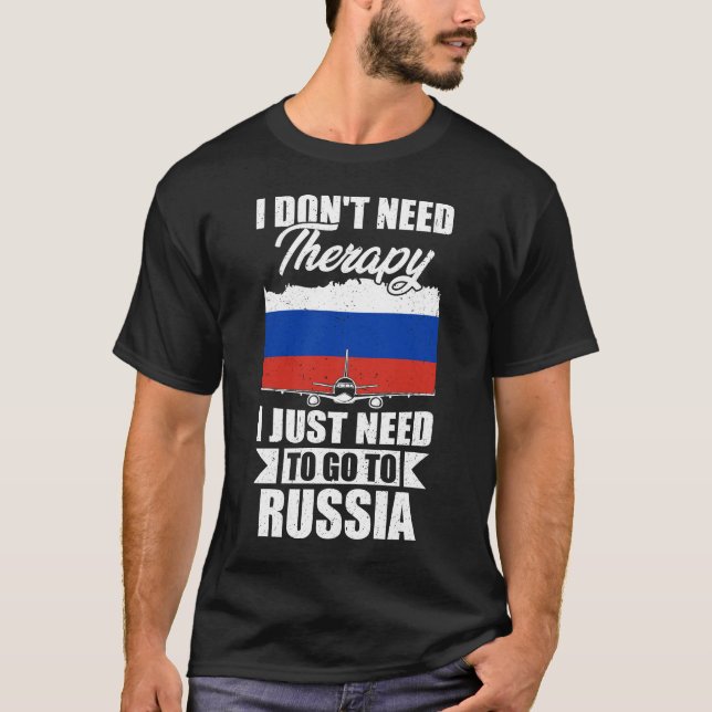 Camiseta Eu não preciso de terapia Eu só preciso ir para a  (Frente)