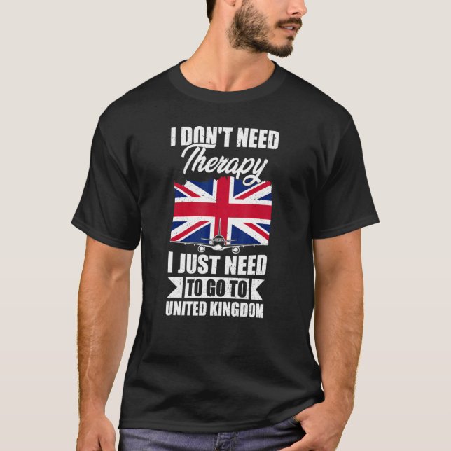 Camiseta Eu não preciso de terapia Eu só preciso ir para o  (Frente)