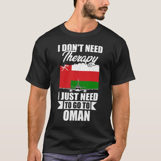 Camiseta Eu não preciso de terapia Eu só preciso ir para Om (Frente)
