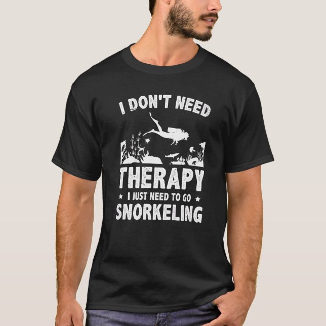Camiseta Eu não preciso de terapia Eu só preciso ir roncar (Frente)