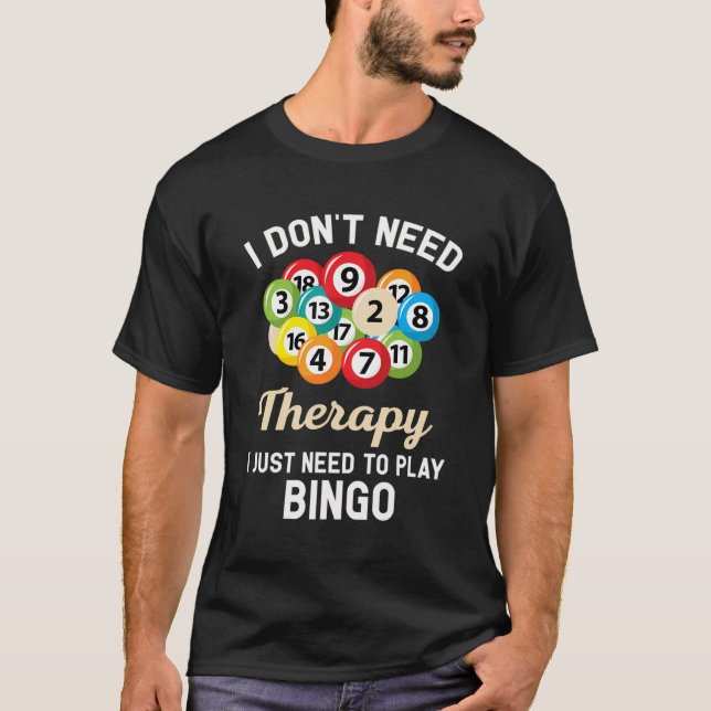 Camiseta Eu Não Preciso De Terapia Eu Só Preciso Jogar Bing (Frente)