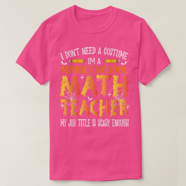 Camiseta Eu não preciso de um professor de matemática do en (Frente do Design)