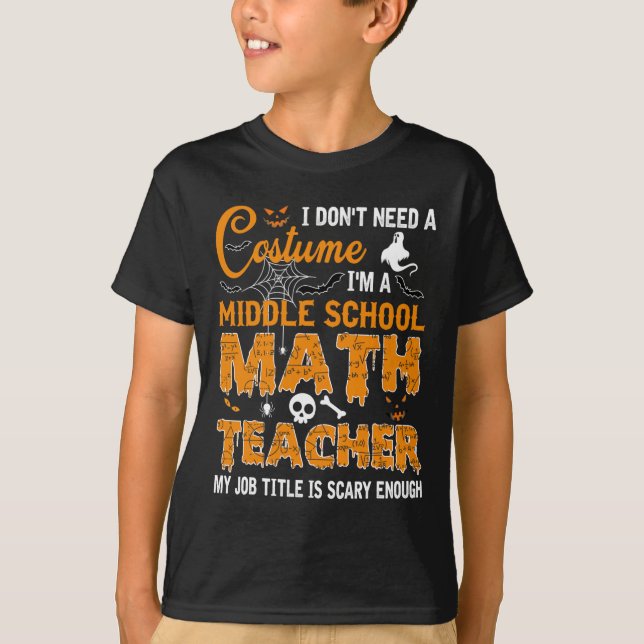 Camiseta Eu não preciso de um professor de matemática do en (Frente)