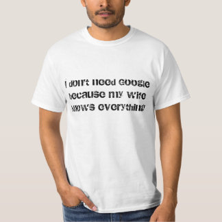 Camiseta Eu não preciso Google