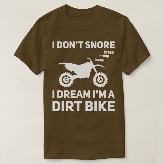 Camiseta Eu Não Riso Eu Sonho Eu Sou Um Motocross De Bike D (Frente do Design)