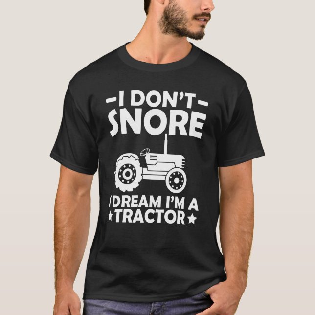 Camiseta Eu Não Riso Eu Sonho Eu Sou Um Trator 2 (Frente)