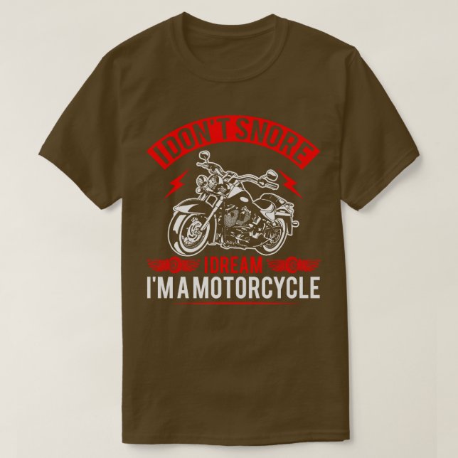 Camiseta Eu Não Riso Eu Sonho Eu Sou Uma Moto (Frente do Design)