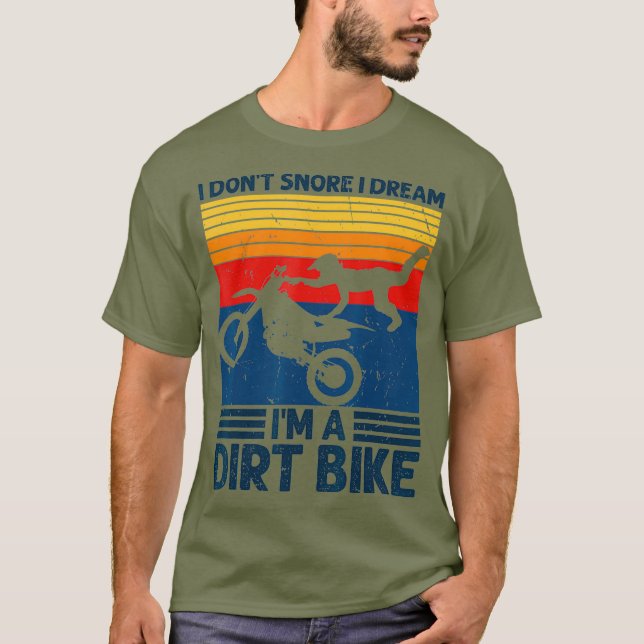 Camiseta Eu Não Riso Eu Sonho Eu Sou Uma Moto De Bicicleta  (Frente)