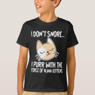 Camiseta Eu Não Ronco Eu Rronrono Com A Força De 10 000 Gat